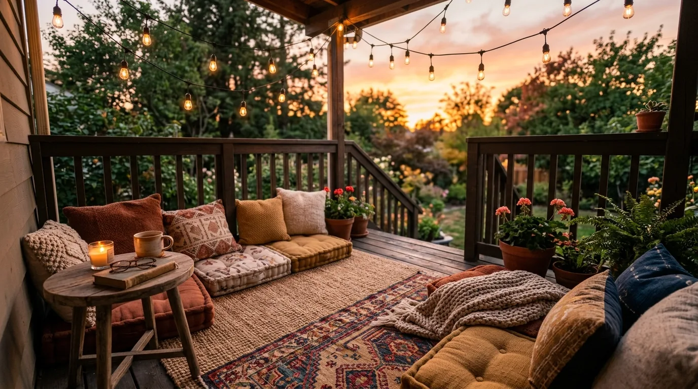 Layered Textures for a Warmer Porch